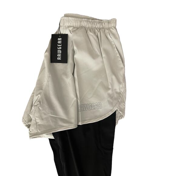 Raw Gear Pants - RAWGEAR Compression Legging Shorts Model Rg206 Color: Silver - M